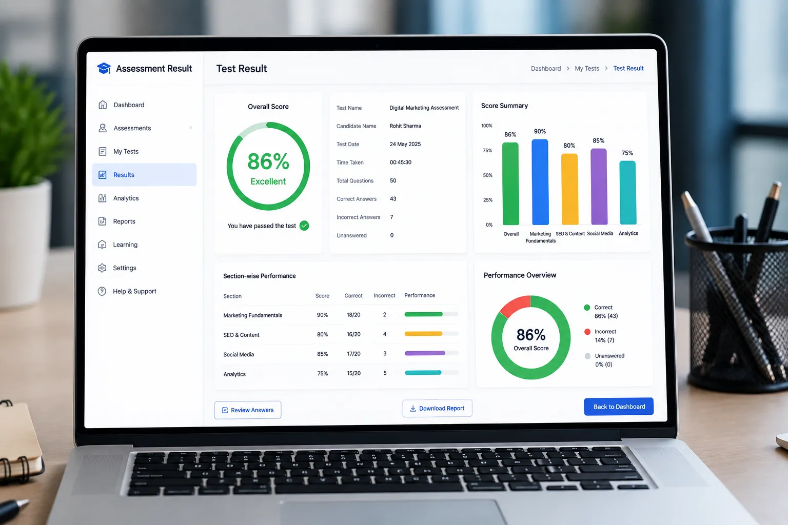 BrightLearn screen 3
